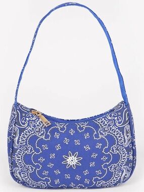 Blue Paisley Armpit Shoulder Bag - NWTs